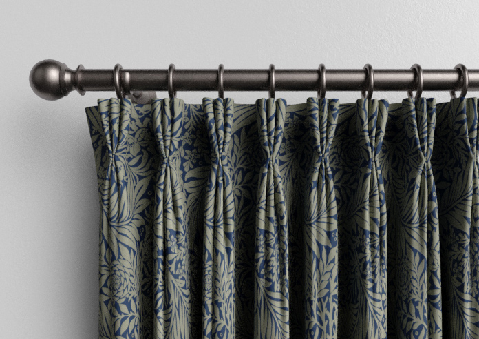 William Morris Larkspur, Woven Indigo - Made to Measure Curtains - Image 11